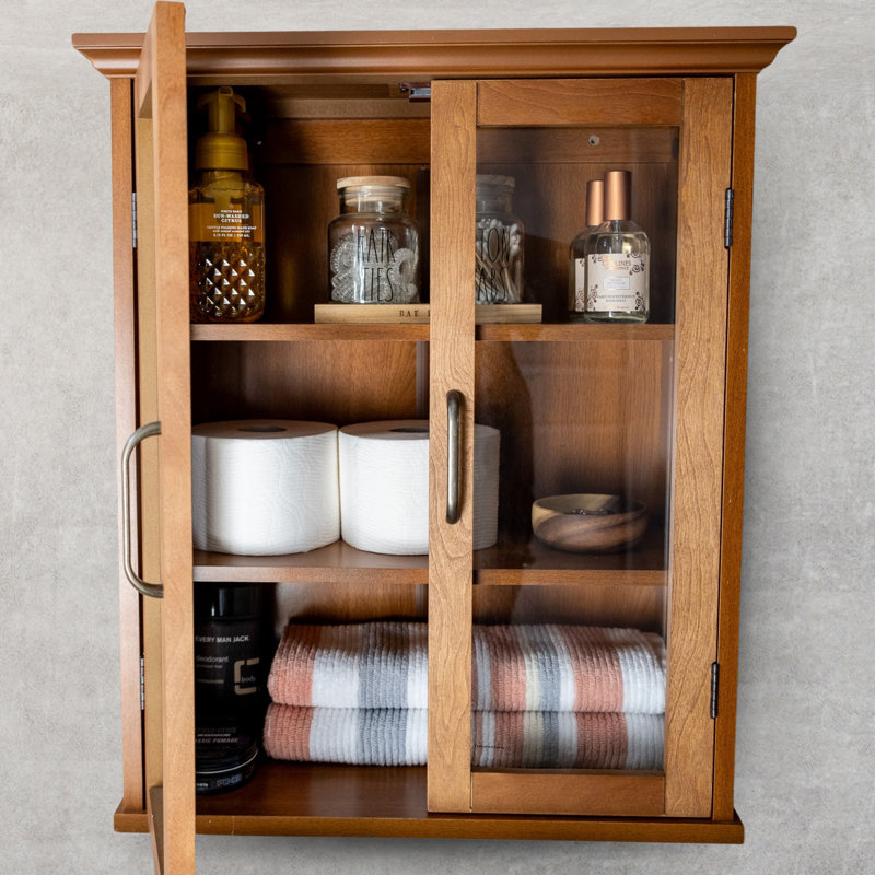 2-Door Bathroom Storage Wall sale Cabinet